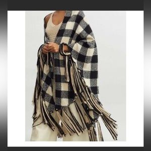 Anthropology plaid wrap